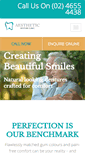 Mobile Screenshot of aestheticdentures.com.au